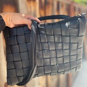 Crosshatch Quilted Crossbody Bag